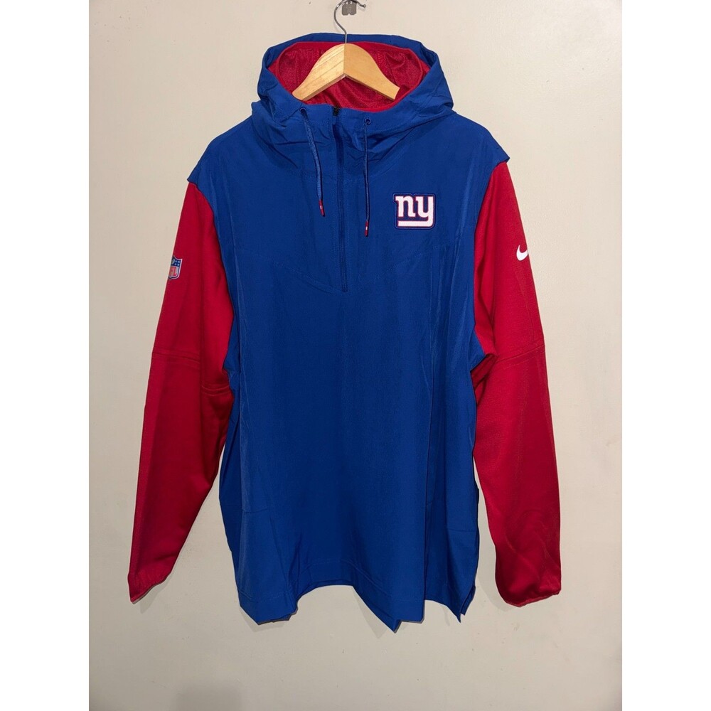 Mens 2XL Nike NFL New York Giants Team Issued PE Sideline On-Field Hooded Jacket
